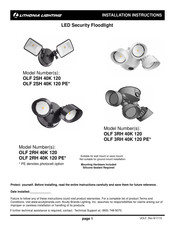 Acuity Brands Lithonia Lighting OLF 2SH 40K 120 Guía De Paso-A-Paso
