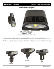 Acuity Brands LITHONIA LIGHTING OLWX1 LED Guía De Paso-A-Paso