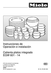 Miele EGW 601-14 Instrucciones De Operación E Instalación