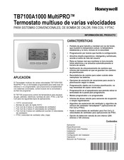 Honeywell MultiPRO TB7100A1000 Información Del Producto