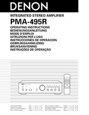 Denon PMA-495R Instrucciones De Operación