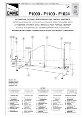 CAME F 1024 Manual De Instrucciones