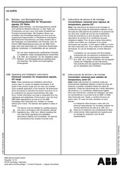 ABB CC Serie Instrucciones De Servicio Y De Montaje