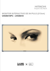 Hitachi UHD8410PC Manual De Instrucciones