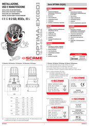 Scame electrical solutions OPTIMA-GD Serie Instalación Uso Y Mantenimiento