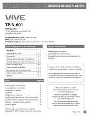 Vive Comfort TP-N-601 Manual De Instalación