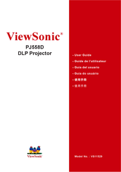 View Sonic PJ558D Guia Del Usuario