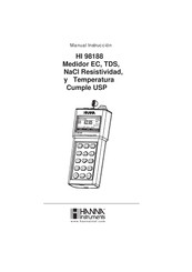 Hanna Instruments HI 98188 Manual Instrucción