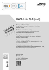 hawa Junior 80/B Planificación Y Instrucciones De Montaje