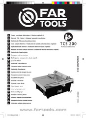 Far Tools TCS 200 Traducción Del Manual De Instrucciones Original