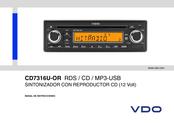 VDO CD7316U-OR Manual De Instrucciones