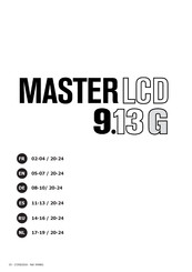 LCD MASTER 9-13 G Manual Del Usuario