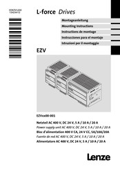 Lenze L-force EZV1200-001 Instrucciones Para El Montaje