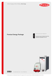 Fronius Solar Battery Package Instrucciones De Instalación