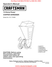 Sears Craftsman 247.776360 Manual Del Operador