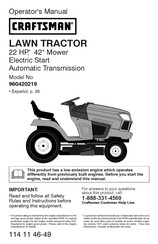 Craftsman 960420219 Manual Del Usuario