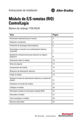 Allen-Bradley 1756-RIO/B Instrucciones De Instalación