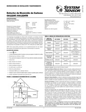 System Sensor CO1224T Instrucciones De Instalación Y Mantenimiento