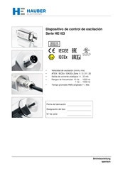 Hauber HE103 Serie Manual De Funcionamiento