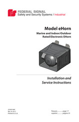 Federal Signal eHorn Instrucciones De Instalación Y Servicio