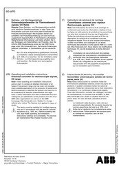 ABB CC-U/TC Instrucciones De Servicio Y De Montaje