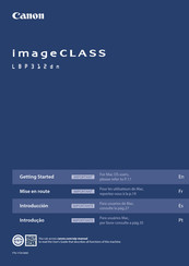 Canon imageCLASS LBP312dn Manual De Instrucciones