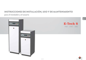 ACV E-Tech S 160 Instrucciones De Instalación, Uso Y De Mantenimiento Para El Instalador Y El Usuario