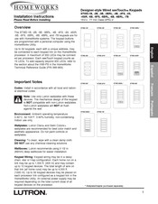 Lutron Homeworks seeTouch STWD-5BRL Manual Del Usuario