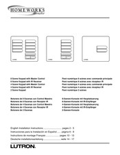 Lutron Homeworks HWI-4SE-M Instrucciones Para La Instalación