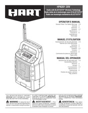 Hart HPAD01 20V Manual Del Operador