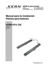 KERN KFA 3000V20 Manual Para La Instalacion