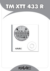 FAAC TM XTT 433 R Manual Del Usuario