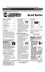 Campbell Hausfeld NB003004 Instrucciones De Operación