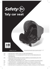 Safety 1st Taly car seat Manual De Instrucciones