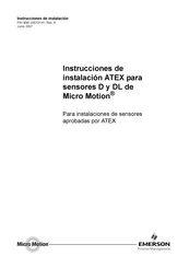 Emerson Micro Motion DL Instrucciones De Instalación