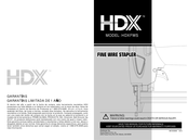 HDX HDXFWS Manual Del Usuario