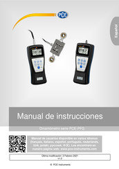 PCE Instruments PCE-PFG 50 Manual De Instrucciones