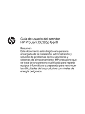 HP ProLiant DL385p Gen8 Guía De Usuario