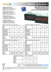 Ditel JUNIOR JR20-E Guía Rápida De Instalación