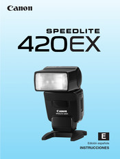 Canon SPEEDLITE 420EX Instrucciones