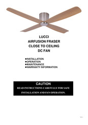 LUCCI AIRFUSION FRASER Manual De Instrucciones De Instalación