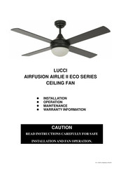 LUCCI AIRFUSION AIRLIE II ECO Serie Manual De Instrucciones De Instalación