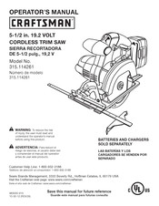 Sears CRAFTSMAN 315.114261 Manual Del Operador