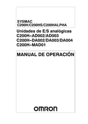 Omron SYSMAC C200HS Manual De Operación