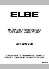 ELBE XTV-2208-LED Manual De Instrucciones