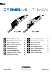 Dremel MULTI-MAX MM20 Traducción De Las Instrucciones Originales