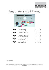 Multiplex EasyGlider pro 3S Tuning Manual De Instrucciones