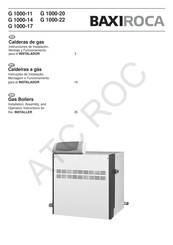 Baxiroca G 1000-11 Instrucciones De Instalación