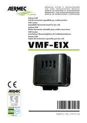 AERMEC VMF-E1X Manual De Instrucciones E Instalación