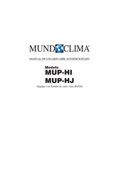 mundoclima MUP-HI Manual De Usuario